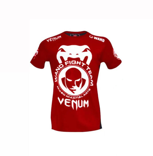 Venum red wand Rushguard MMA shirt | חולצת ונום ראשגארד וואנד אדום