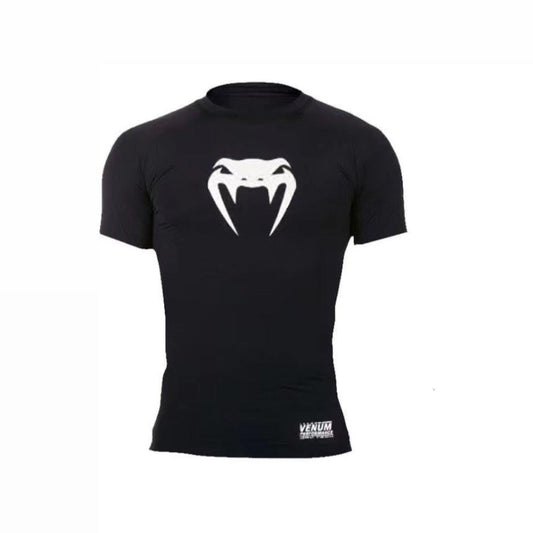 Venum professional rushguard MMA shirt | חולצת ראשגארד ונום לוגו לבן