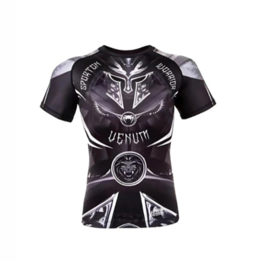 Venum professional red viking MMA Rushguard | חולצת ונום ראשגארד בעיצוב ויקינג