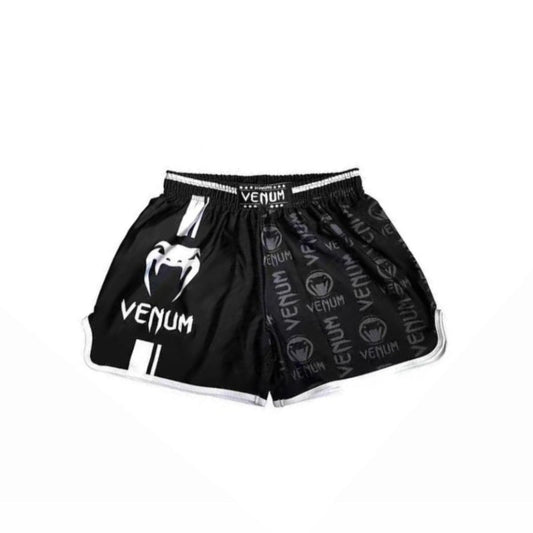 Venum professional boxing short | מכנס אגרוף ונום שחור ולבן