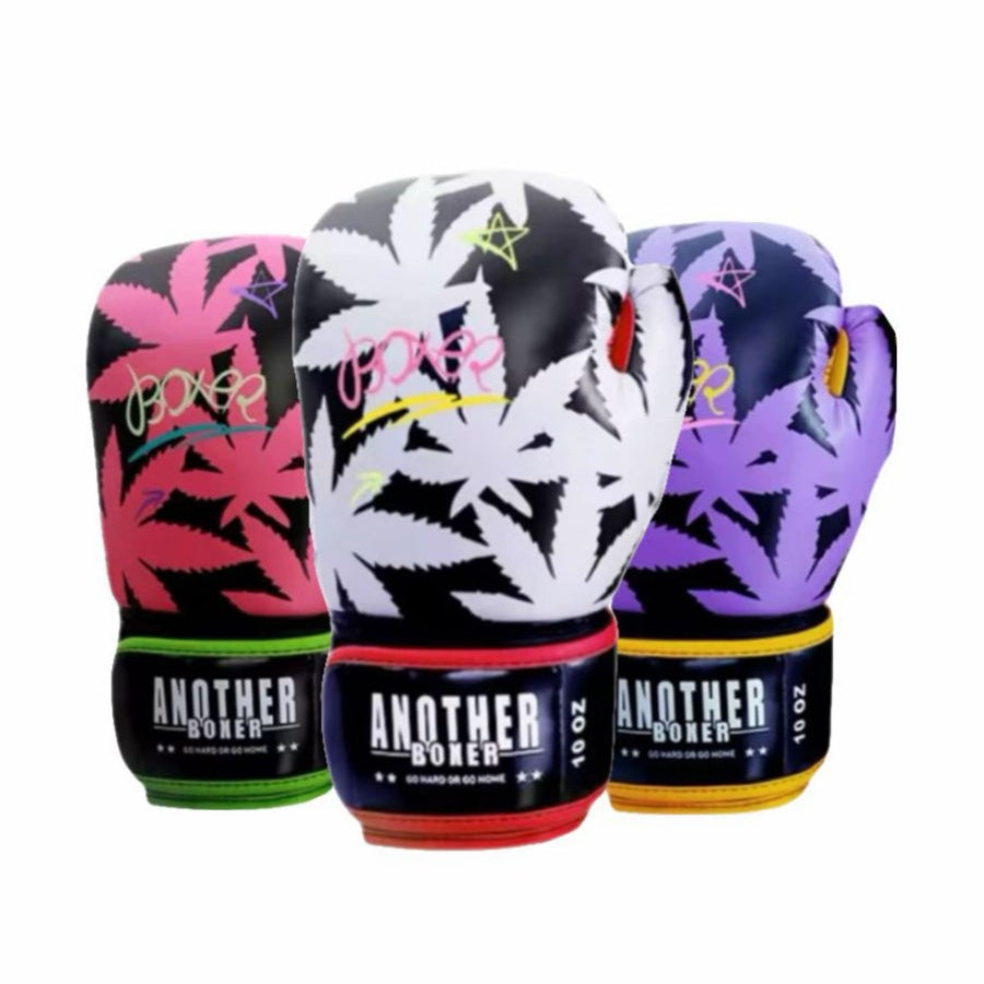 Another boxer professional cannabis leafs boxing gloves | כפפות אגרוף מקצועיות בעיצוב עלי קנאביס