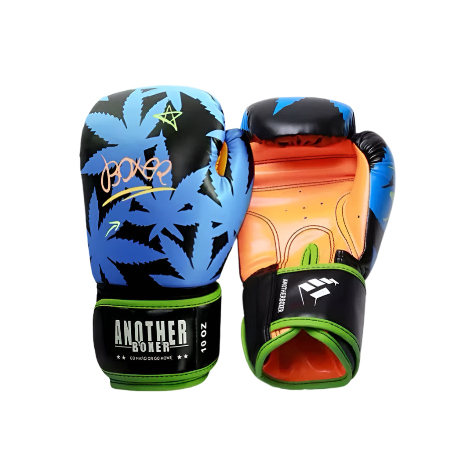 Another boxer professional cannabis leafs boxing gloves | כפפות אגרוף מקצועיות בעיצוב עלי קנאביס