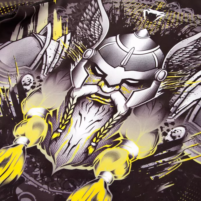 Venum professional red viking MMA Rushguard | חולצת ונום ראשגארד בעיצוב ויקינג צהוב