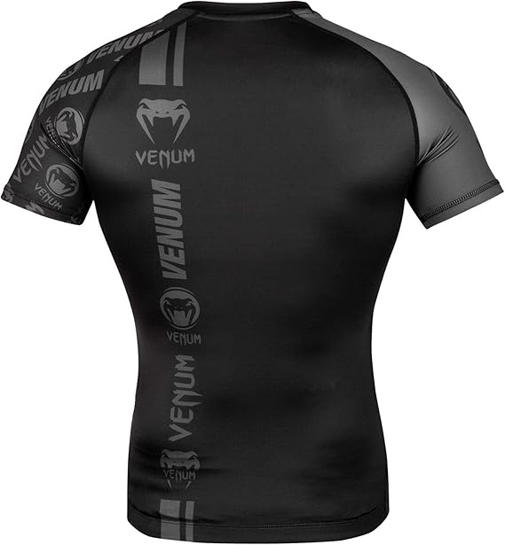 Venum professional rushguard MMA shirt | חולצת ראשגארד ונום אפור ושחור