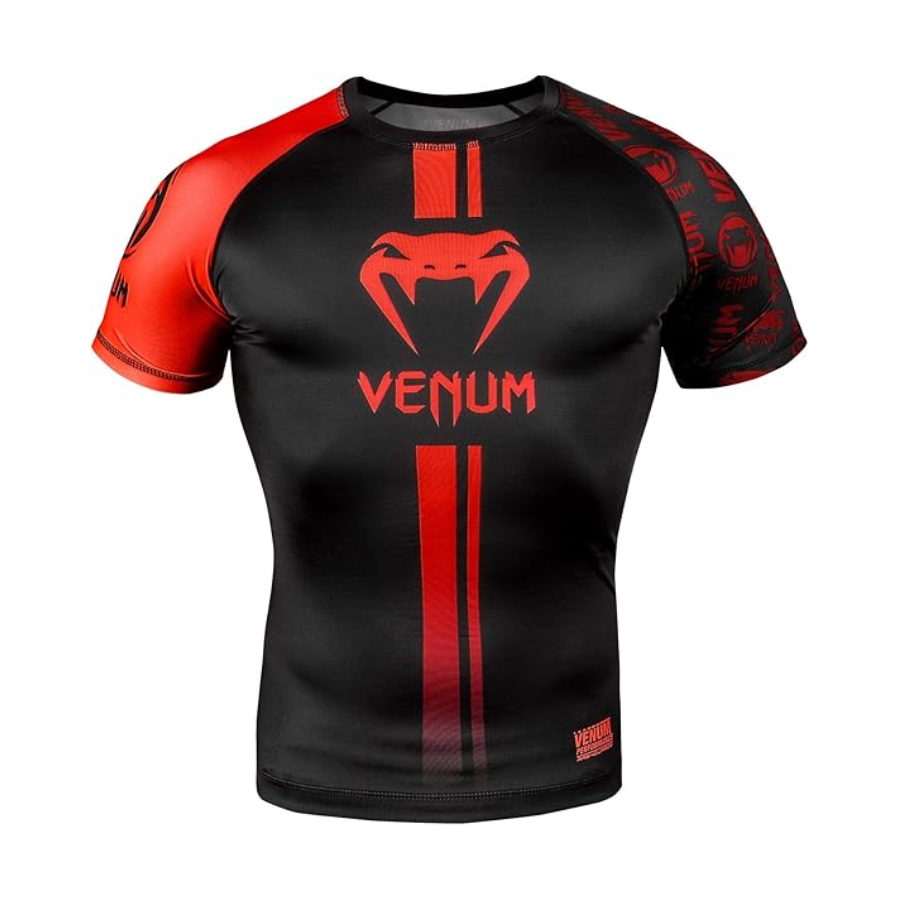 Venum professional rushguard MMA shirt | חולצת ונום ראשגארד אדום ושחור