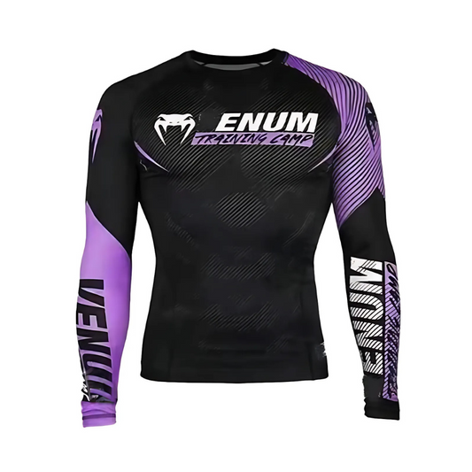 Venum professional purple viper long rushguard MMA  | חולצת ונום ראשגארד ארוכה בעיצוב וייפר סגול
