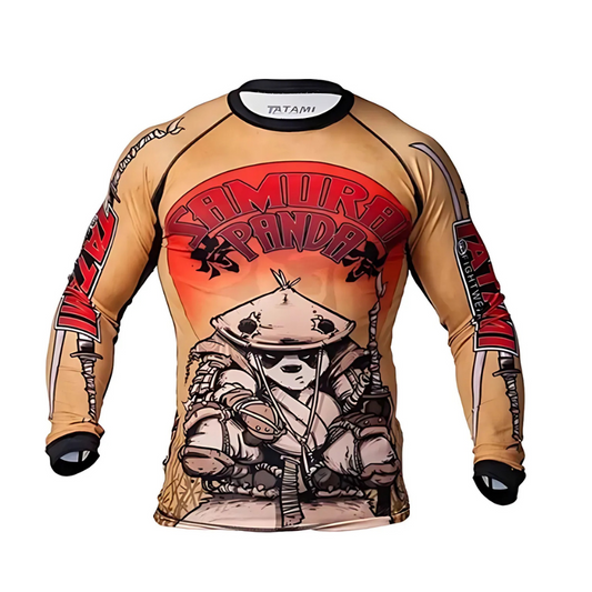 Tatami professional long panda rushguard | חולצת ראשגארד ארוכה טאטאמי בעיצוב פנדה